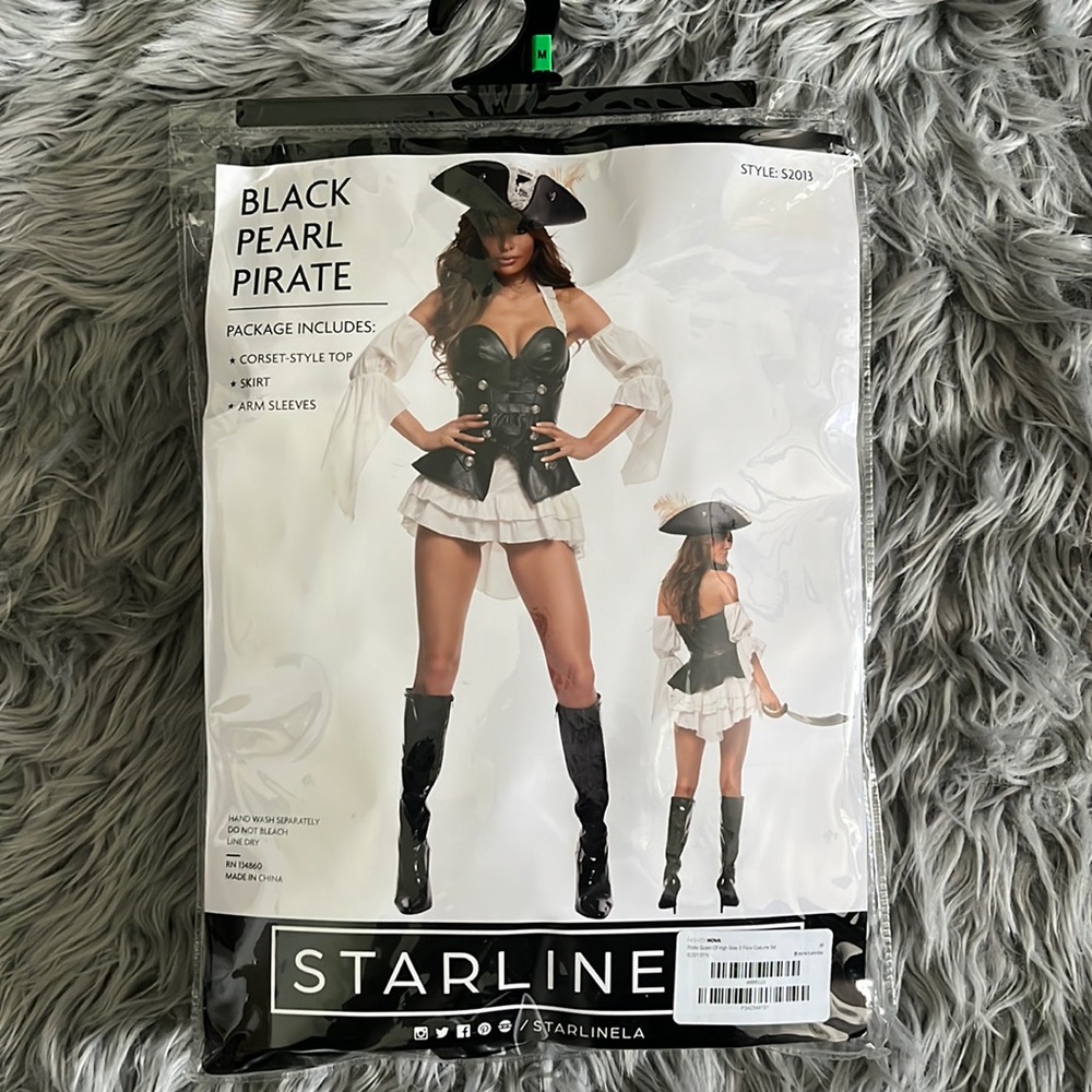 Pirate Queen of High Seas 3 piece costume